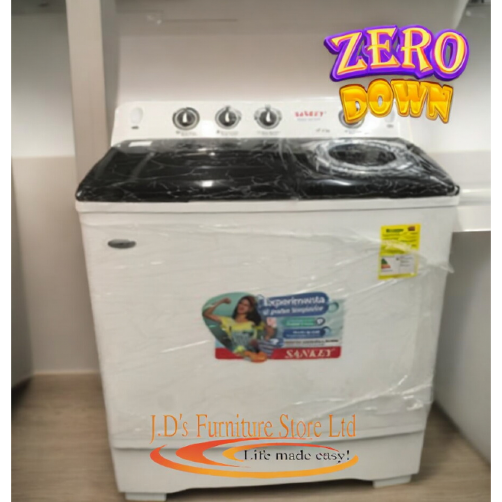 WASHER TWIN TUB- SANKEY 18 KG W/BLACK COVERS