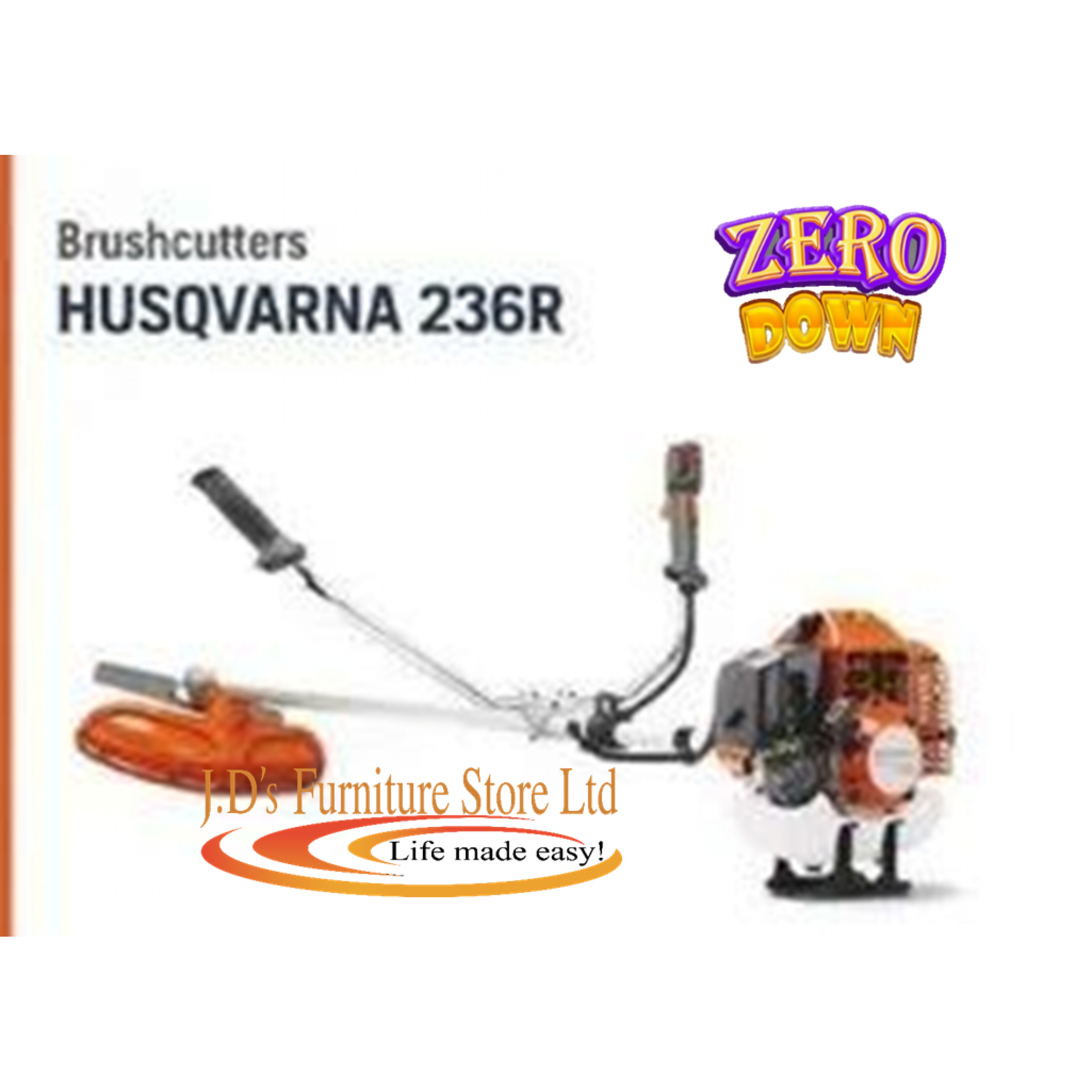 BRUSHCUTTER- HUSQUVARNA w/ BOTTLE OF2 STROKE OIL 125 ML FREE