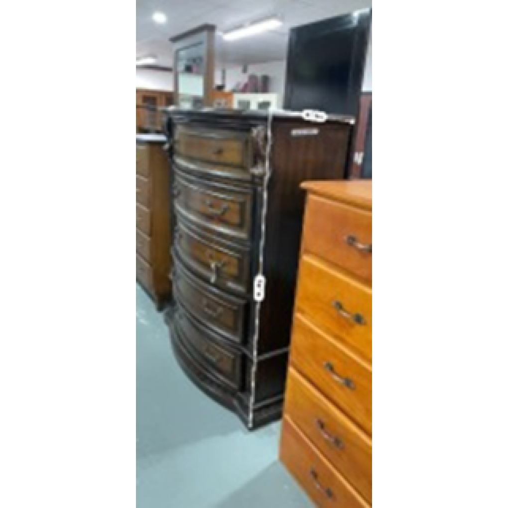 CHEST OF DRAWERS- IMPORTED WOOD 4 DRAWER NO MIRROR. EACH DRAWER HAVE SLIDERS