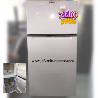 FRIDGE- WHIRLPOOL 12 CU FT WHITE THE WHIRLPOOL WRT112CZJW IS A 24-INCH, 11.6 CUBIC FOOT, COUNTER-DEPTH TOP FREEZER REFRIGERATOR. IT HAS FRAMELESS GLASS SHELVES, A GALLON DOOR BIN, LED LIGHTING, ADAPTIVE DEFROST, AND IS ADA COMPLIANT. IT ALSO HAS ELEC