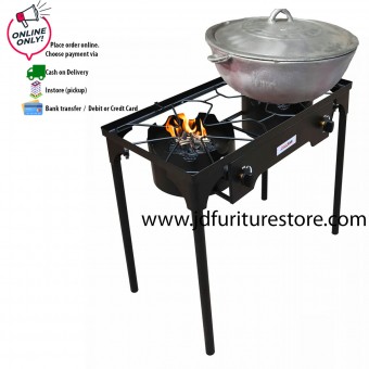 STOVE- MAXSONIC INDOOR/OUTDOOR HIGH PRESSURE CAST ITON 2-BURNER