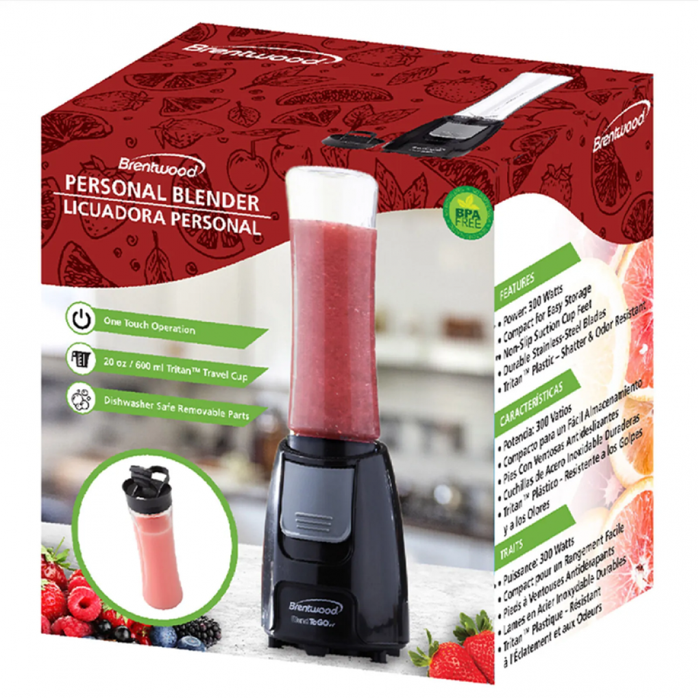 PERSONAL BLENDER- BRENTWOOD BLACK 20 oz 300 WATTS