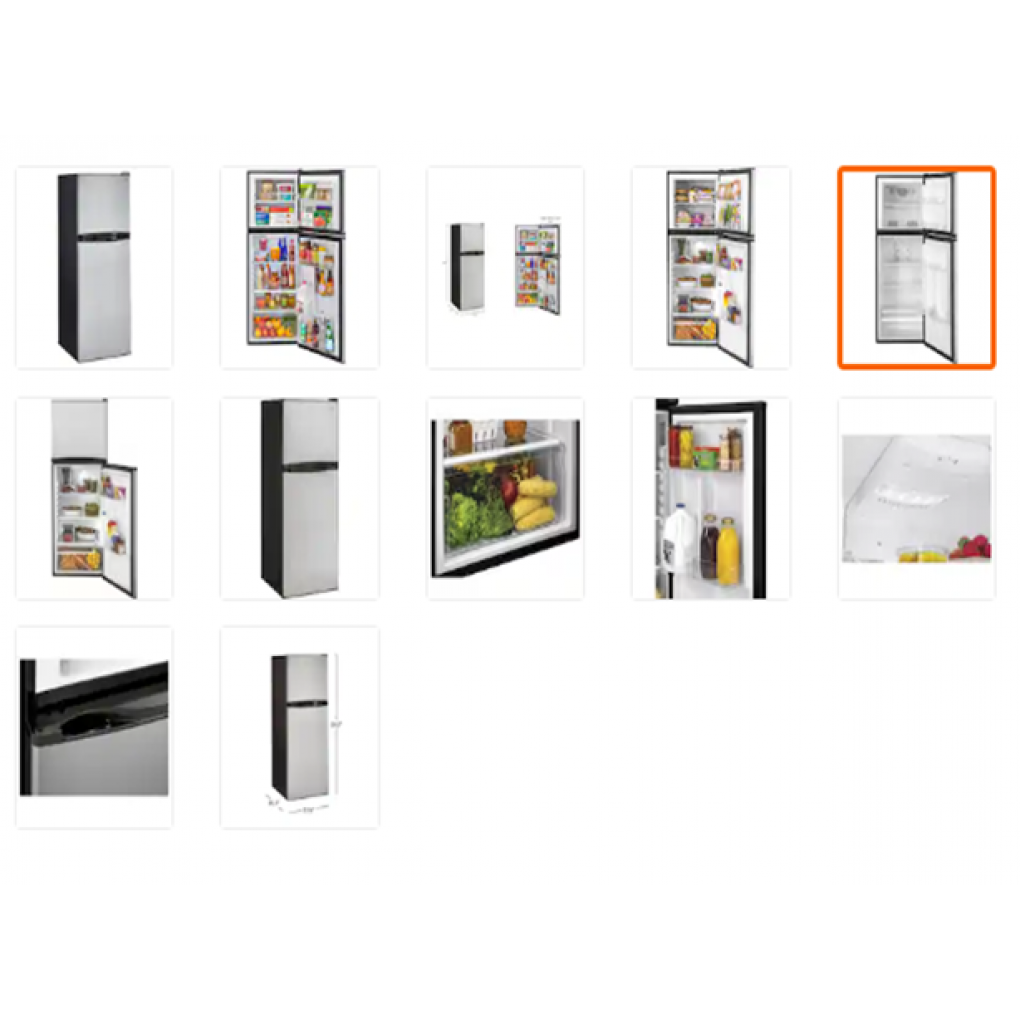 FRIDGE- BESS 21 CU FT SIDE BY SIDE SILVER