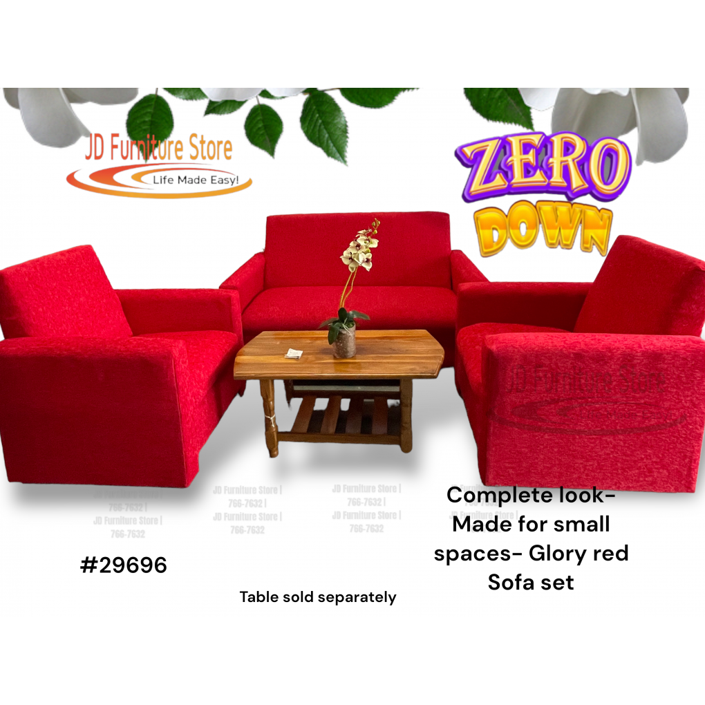 Glory red Sofa set 