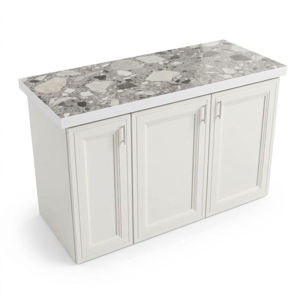 KITCHEN CUPBOARD- WHITE 3 DOOR