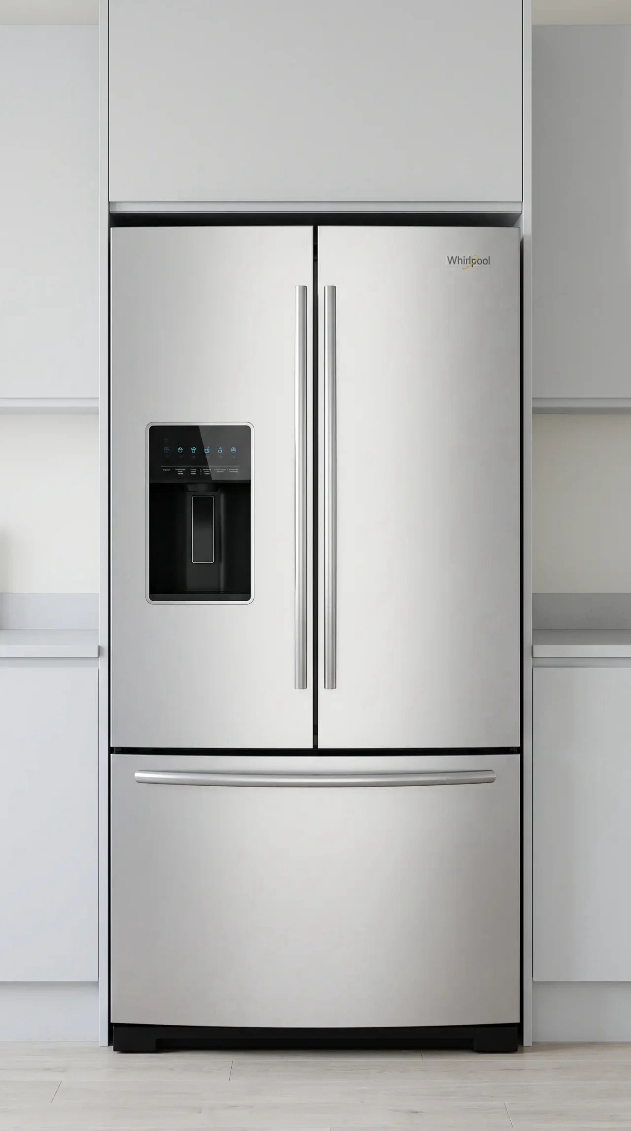 WHIRLPOOL FRIDGE FRENCH DOOR WITH DISPENSER